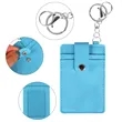 PU Leather ID Card Badge Holder With Keychain | https://www.bestnamebadges.com