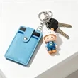 PU Leather ID Card Badge Holder With Keychain | https://www.bestnamebadges.com