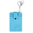 PU Leather ID Card Badge Holder With Keychain | https://www.bestnamebadges.com