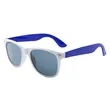 Custom White Frame Plastic Sunglasses | https://www.bestnamebadges.com