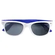 Custom White Frame Plastic Sunglasses | https://www.bestnamebadges.com