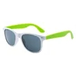 Custom White Frame Plastic Sunglasses | https://www.bestnamebadges.com