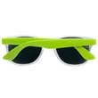 Custom White Frame Plastic Sunglasses | https://www.bestnamebadges.com