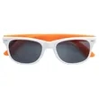 Custom White Frame Plastic Sunglasses | https://www.bestnamebadges.com