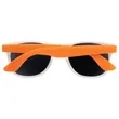 Custom White Frame Plastic Sunglasses | https://www.bestnamebadges.com