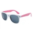 Custom White Frame Plastic Sunglasses | https://www.bestnamebadges.com