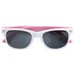 Custom White Frame Plastic Sunglasses | https://www.bestnamebadges.com