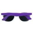 Custom White Frame Plastic Sunglasses | https://www.bestnamebadges.com
