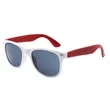 Custom White Frame Plastic Sunglasses | https://www.bestnamebadges.com