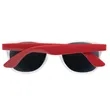 Custom White Frame Plastic Sunglasses | https://www.bestnamebadges.com