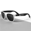 Custom White Frame Plastic Sunglasses | https://www.bestnamebadges.com