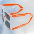 Custom White Frame Plastic Sunglasses | https://www.bestnamebadges.com