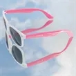 Custom White Frame Plastic Sunglasses | https://www.bestnamebadges.com