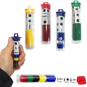3 Dices & 30 Chips Left Right Center Dice Game Prime Set