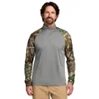 Russell Outdoors Realtree Colorblock Performance 1/4-Zip | https://www.bestnamebadges.com