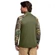 Russell Outdoors Realtree Colorblock Performance 1/4-Zip | https://www.bestnamebadges.com