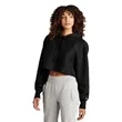 Champion Women's Reverse Weave Cropped Cut-Off Hooded Swe... | https://www.bestnamebadges.com