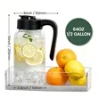64 oz Mason Jar Pitcher | https://www.bestnamebadges.com
