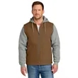 CornerStone Duck Fleece Full-Zip Hooded Jacket | https://www.bestnamebadges.com