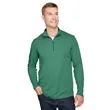 Team 365 Men's Zone Sonic Heather Performance Quarter-Zip | https://www.bestnamebadges.com