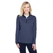 Team 365 Ladies' Zone Sonic Heather Performance Quarter-Zip | https://www.bestnamebadges.com