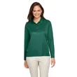 Team 365 Ladies' Zone Performance Long Sleeve Polo | https://www.bestnamebadges.com