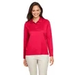 Team 365 Ladies' Zone Performance Long Sleeve Polo | https://www.bestnamebadges.com