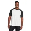Team 365 Unisex Zone Colorblock Raglan T-Shirt | https://www.bestnamebadges.com