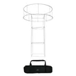 Square Trade Show Tower With Hanging Sign | https://www.bestnamebadges.com