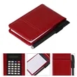 Leather Business Pocket Notepad W/ Calculator & Pen | https://www.bestnamebadges.com