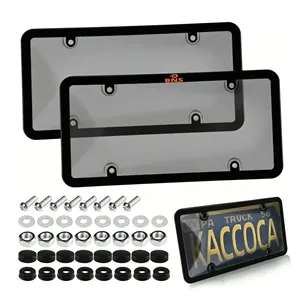 2 Pack License Plate Protector & Frame Combo