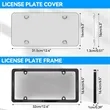 2 Pack License Plate Protector & Frame Combo | https://www.bestnamebadges.com