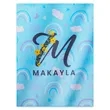 Custom Personalized Swaddle Blanket | https://www.bestnamebadges.com