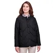 UltraClub Ladies' Dawson Quilted Hacking Jacket | https://www.bestnamebadges.com