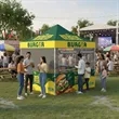 Custom 10 X 10 Food Booth Tent | https://www.bestnamebadges.com