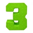 3D Numeric Banner Stand | https://www.bestnamebadges.com