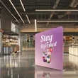 Slope-Top Fabric Banner Stand | https://www.bestnamebadges.com