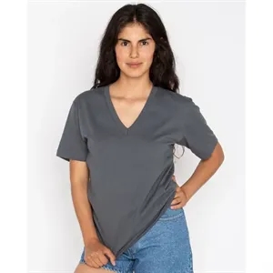 Los Angeles Apparel Unisex USA-Made Fine Jersey V-Neck T-...