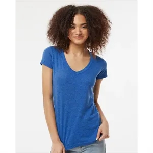 Tultex Women's Poly-Rich V-Neck T-Shirt - 244