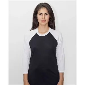 Los Angeles Apparel Unisex USA-Made Three-Quarter Sleeve ...