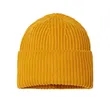Atlantis Headwear Sustainable Chunky Rib Cuffed Beanie - OAK | https://www.bestnamebadges.com