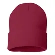 Sportsman 12" Solid Cuffed Beanie - SP12 | https://www.bestnamebadges.com