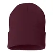 Sportsman 12" Solid Cuffed Beanie - SP12 | https://www.bestnamebadges.com