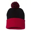 Sportsman 12" Pom-Pom Cuffed Beanie - SP15 | https://www.bestnamebadges.com