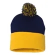 Sportsman 12" Pom-Pom Cuffed Beanie - SP15 | https://www.bestnamebadges.com