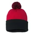 Sportsman 12" Pom-Pom Cuffed Beanie - SP15 | https://www.bestnamebadges.com