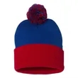 Sportsman 12" Pom-Pom Cuffed Beanie - SP15 | https://www.bestnamebadges.com