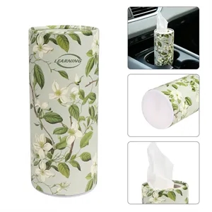 Full Color Car Tissue Holder Cylinder With Facial Paper