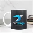 Custom Full Color Printing 11oz White Mugs | https://www.bestnamebadges.com