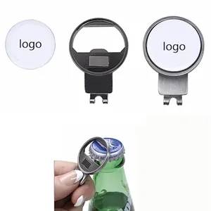 Custom Logo Bottle Opener Golf Hat Clip with Ball Marker